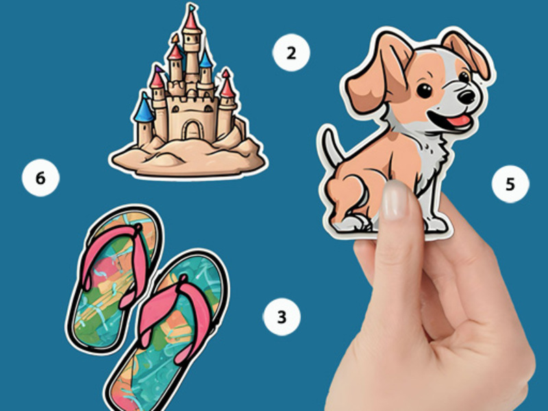 Spiel Aufkleberbuch Puzzle Farbe nach Nummer Online