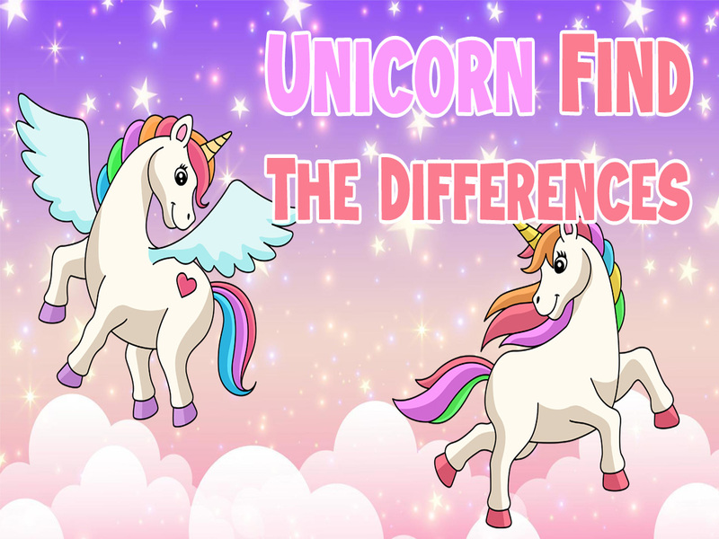 Spiel Einhorn finden die Unterschiede Online