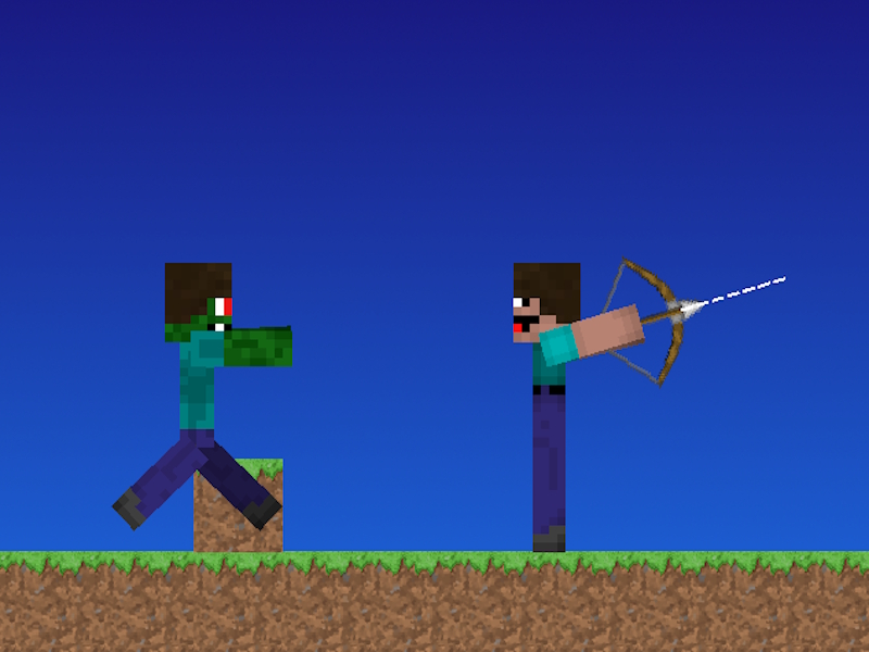 Spiel Noob gegen Pro, aber Bogenschützen Minecraft Online