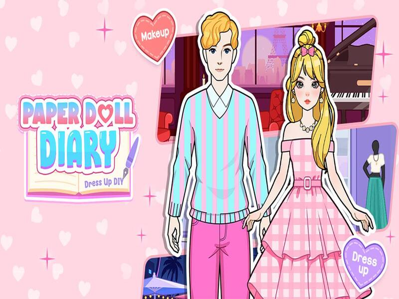 Spiel Papierpuppentagebuch: DIY anziehen Online